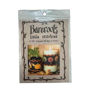 BAREROOTS Little Stitchies *NEW* Autumn Wraps & Mats Pattern 193 Pumpkin Thanks